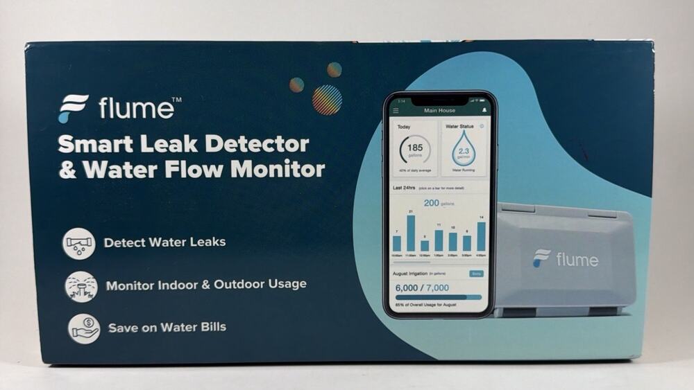Flume 2 Model F2600 Smart Home Water Monitor & Leak Detector - New